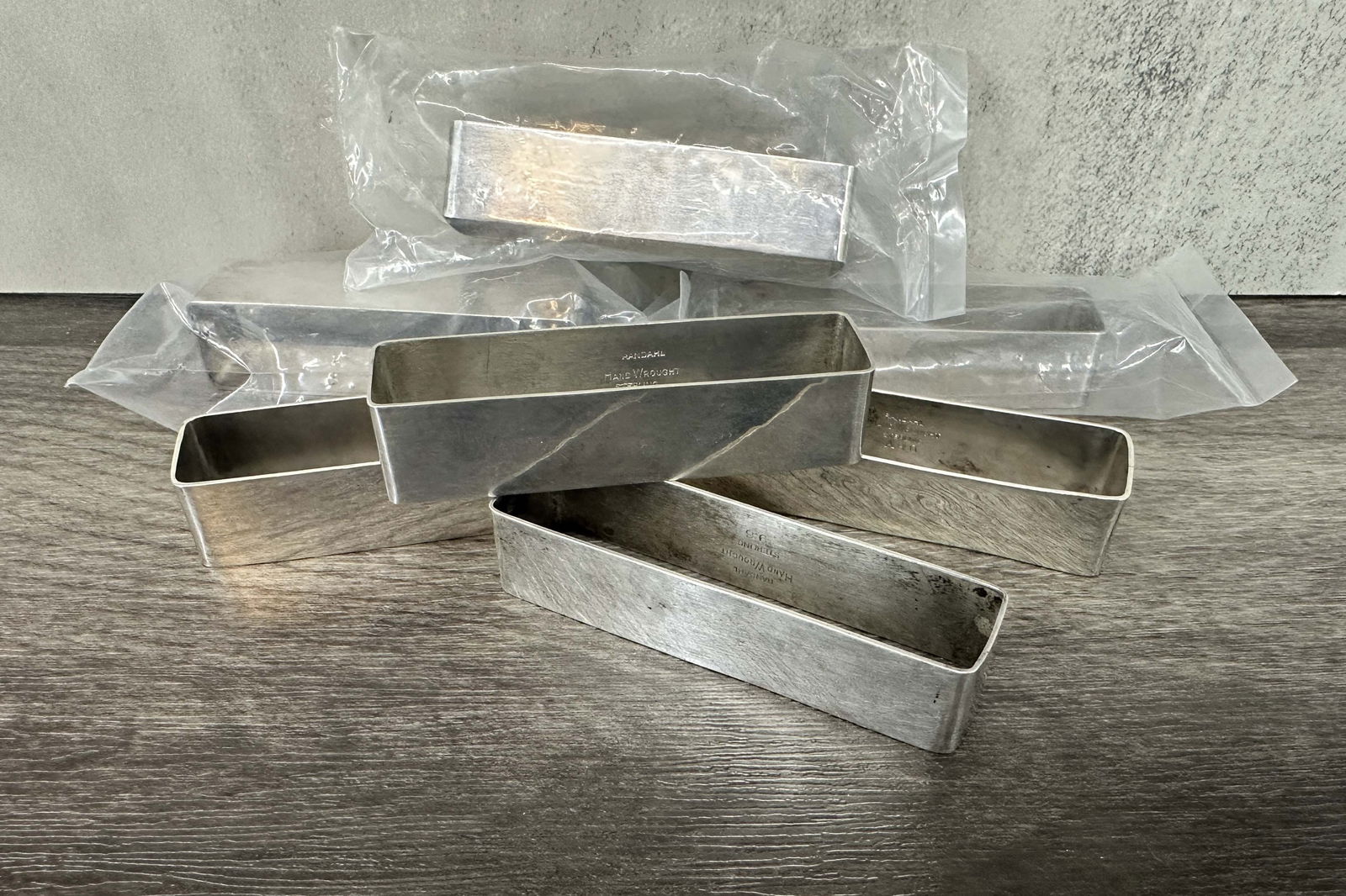 Set of 7 Sterling Napkin Rings (1 of 4)