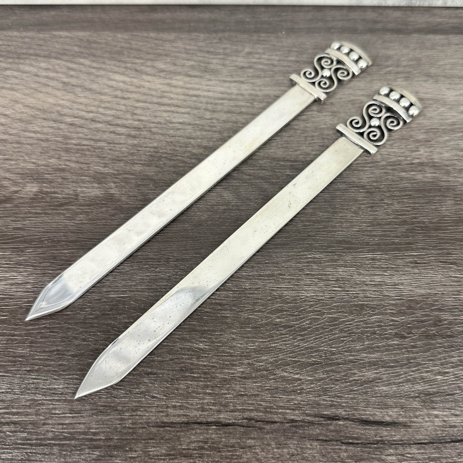 Pair Sterling Letter Openers, Georg Jensen (1 of 6)