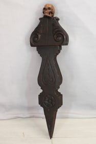Vampire Stake, Human Skull Finial, Ever Ready
