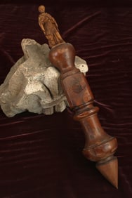 Carved Wood Vampire Stake, St Luke