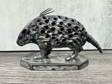 Victorian Silver Plate Porcupine Toothpick Holder