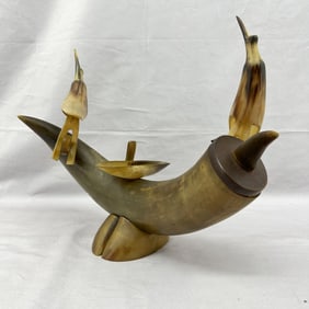 Horn and Hoof Humidor and Pipe Stand