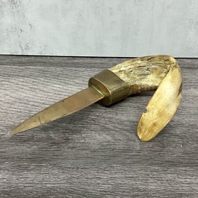 Horn & Brass Letter Opener
