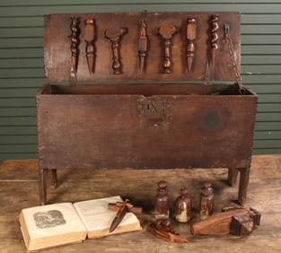 Village Size Vampire Kit In An Antique Coffer