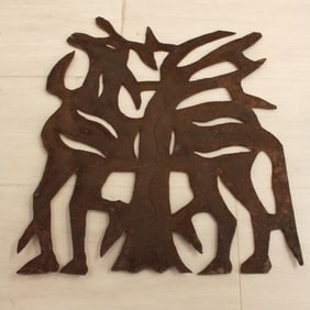 Haitian Folk Art Steel Cutout