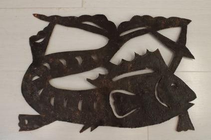 Haitian Figural Steel Cutout