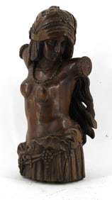 Continental Orientalism Carved Wood Figure