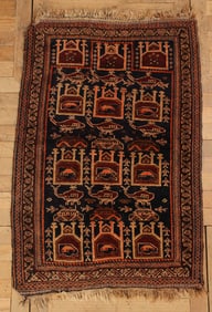 Afghan War Rug, Helicopters & Tanks