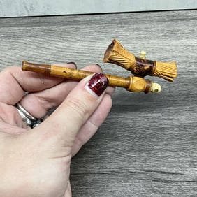 Antique Stanhope, Pipe Form with Bathing Beauties