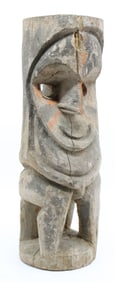 Oceania, PNG Figural Carved Wood Ancestry Figure