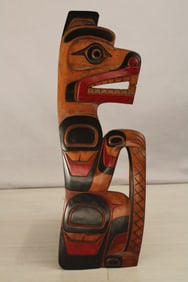 Squamish Tribe, Carved Wood Beaver, Eric Baker