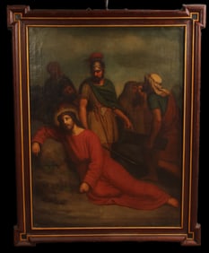 Catholic Stations of the Cross #7 Oil Painting