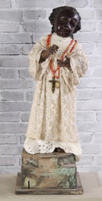 19th Century Religious Santos Figure