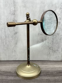 Magnifying Glass on Stand, Brass