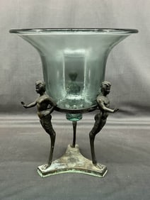 Grand Tour Satyr Stand with Vase