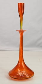 Blenko, Modern Decanter With Shot Glass