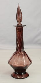 Blenko, Art Glass Decanter, Amethyst