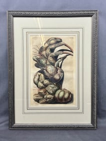 Antique Hermit Crab Litho, Copper Plate
