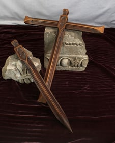 Gothic Tracery Spike and Crucifix