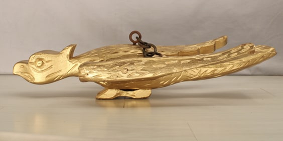 Folk Art Carved Wood Eagle, Trade Stimulator