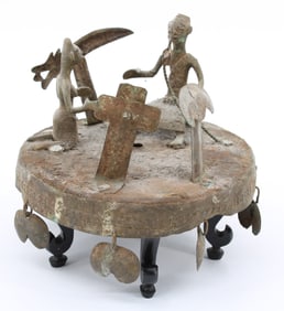 Tribal African, Forged Iron Shaman Oracle