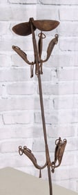 Nigeria, Yoruba, Forged Iron Medicine Man Staff