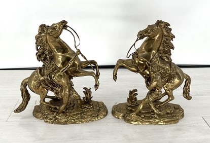 After Guillaume Coustou, Garniture Horses