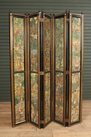 Antique Room Divider, Contemporary Decoupage