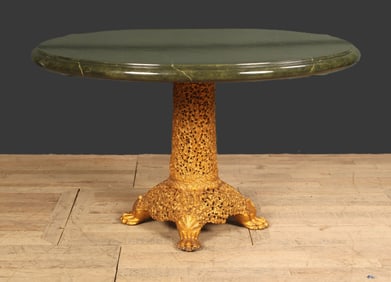 Anglo Indian Pedestal Table, Paw Feet