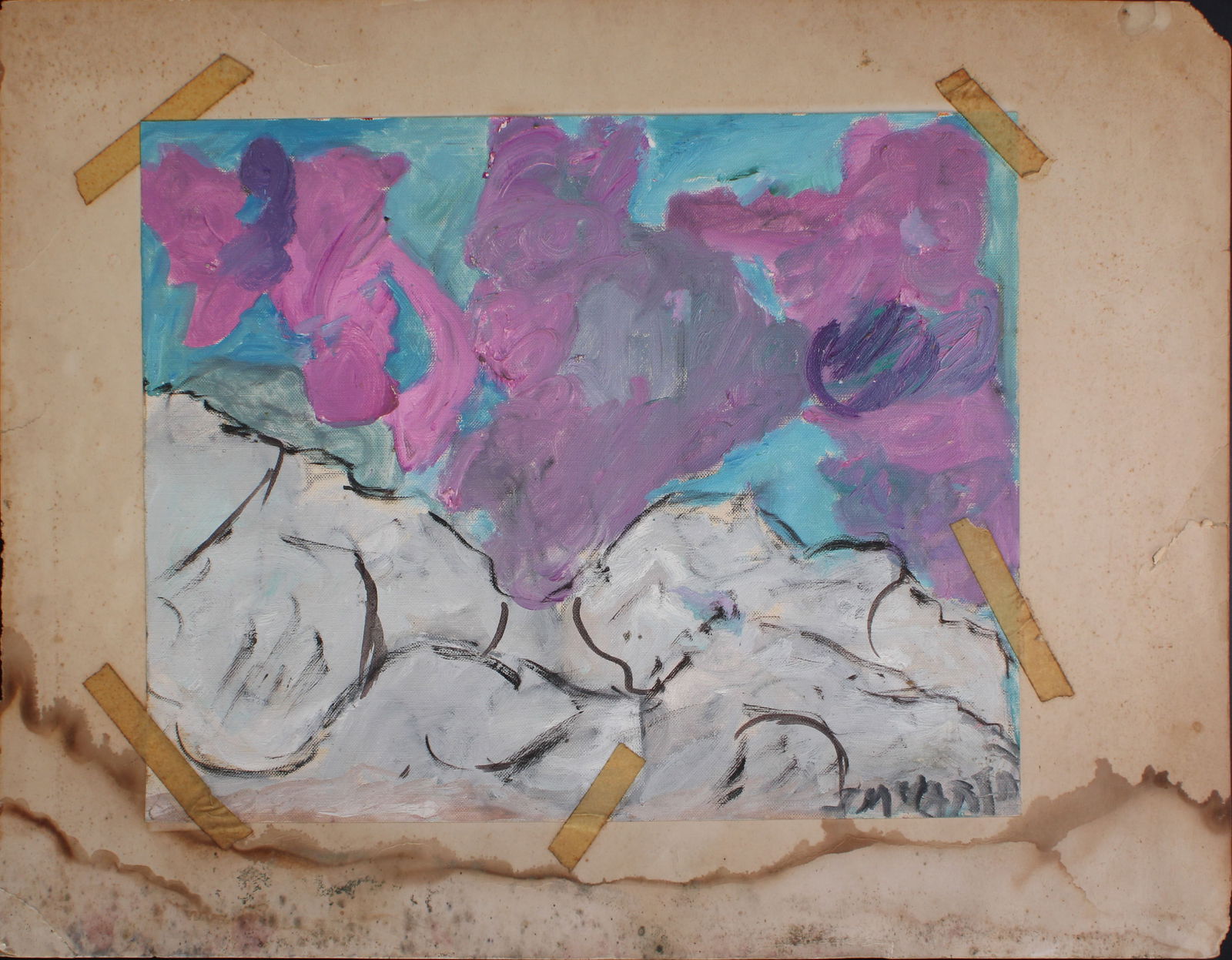 Justin McCarthy (20th C, Pennsylvania) Composition: Justin McCarthy (20th C, Pennsylvania) Composition. Recognized as a prolific Outsider Artist, Justin McCarthy's work is widely recognized andappreciated by collectors of Naive, Art Brut and Outsider A