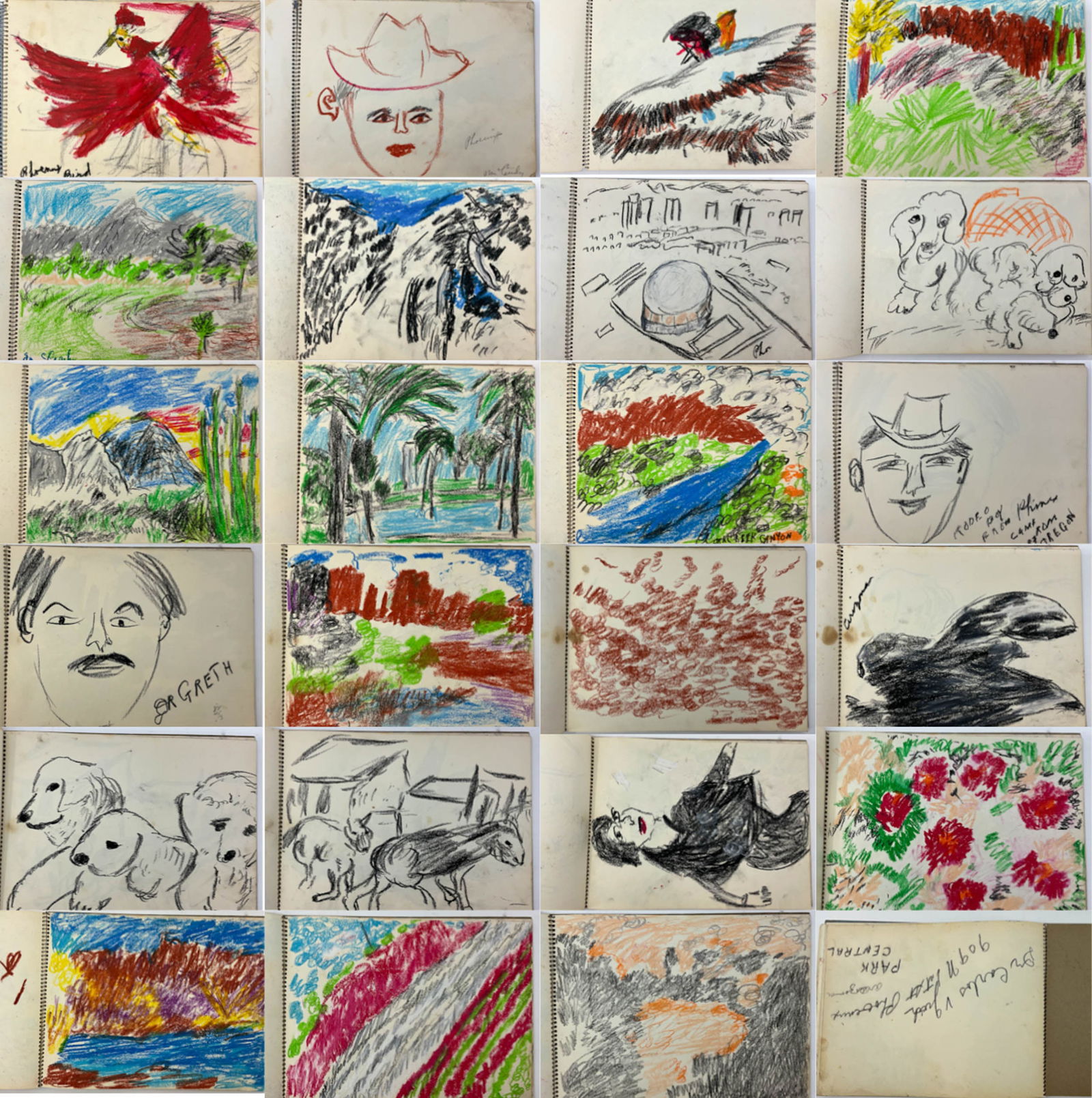 Justin McCarthy, Early Sketchbook, 20th C PA (1 of 4)