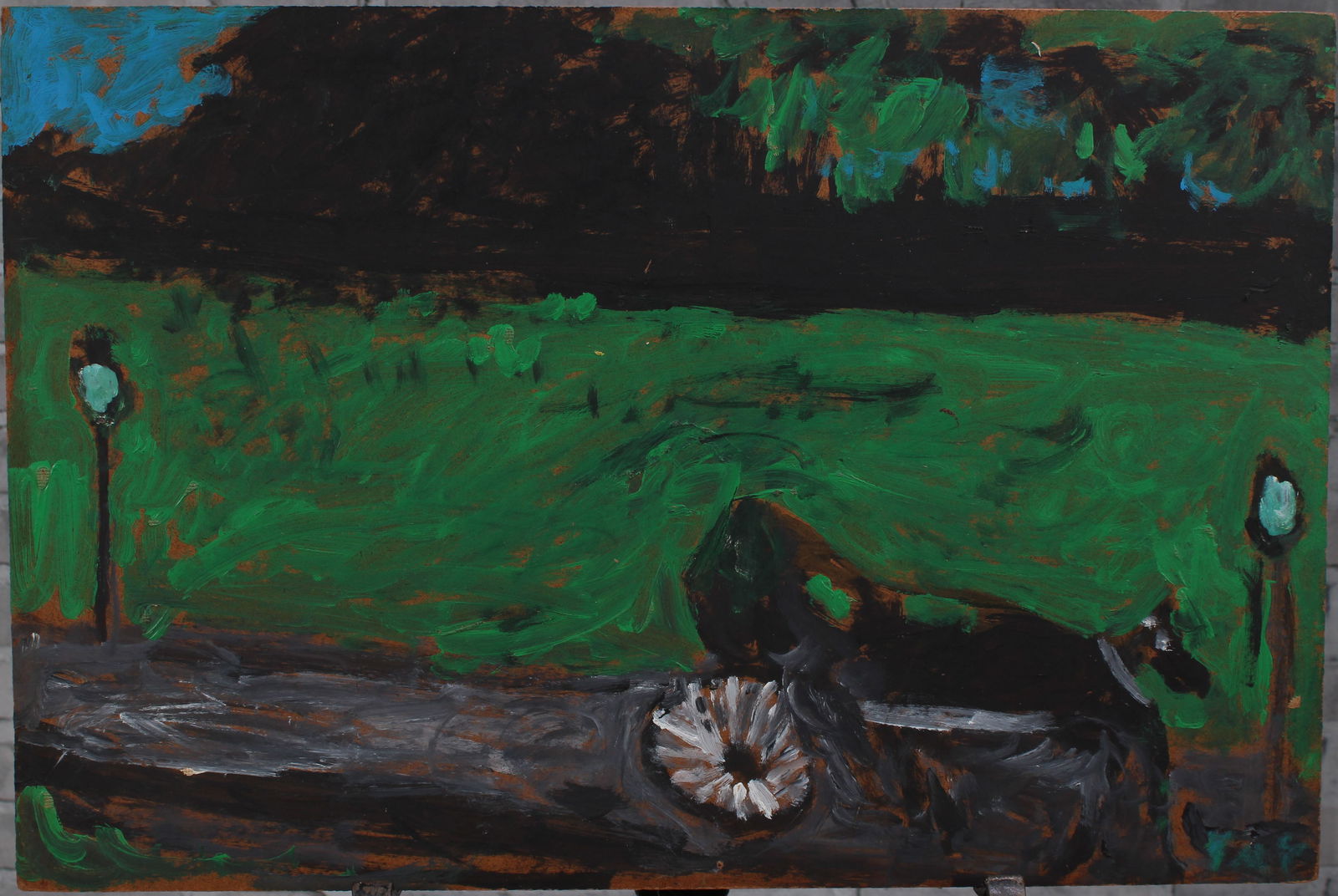 Justin McCarthy (20th C, Pennsylvania) Composition: Justin McCarthy (20th C, Pennsylvania) Composition. Recognized as a prolific Outsider Artist, Justin McCarthy's work is widely recognized andappreciated by collectors of Naive, Art Brut and Outsider A