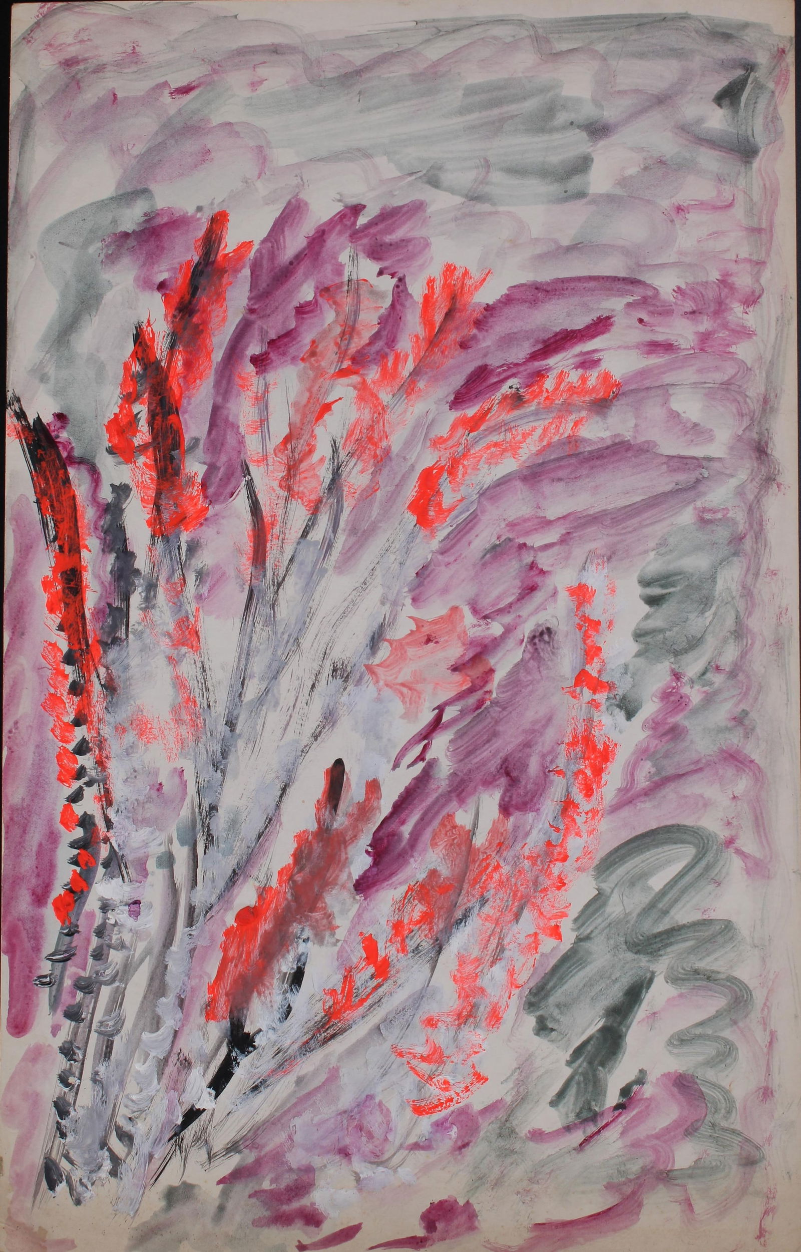 Justin McCarthy (20th C, Pennsylvania) Composition: Justin McCarthy (20th C, Pennsylvania) Composition. Recognized as a prolific Outsider Artist, Justin McCarthy's work is widely recognized andappreciated by collectors of Naive, Art Brut and Outsider A