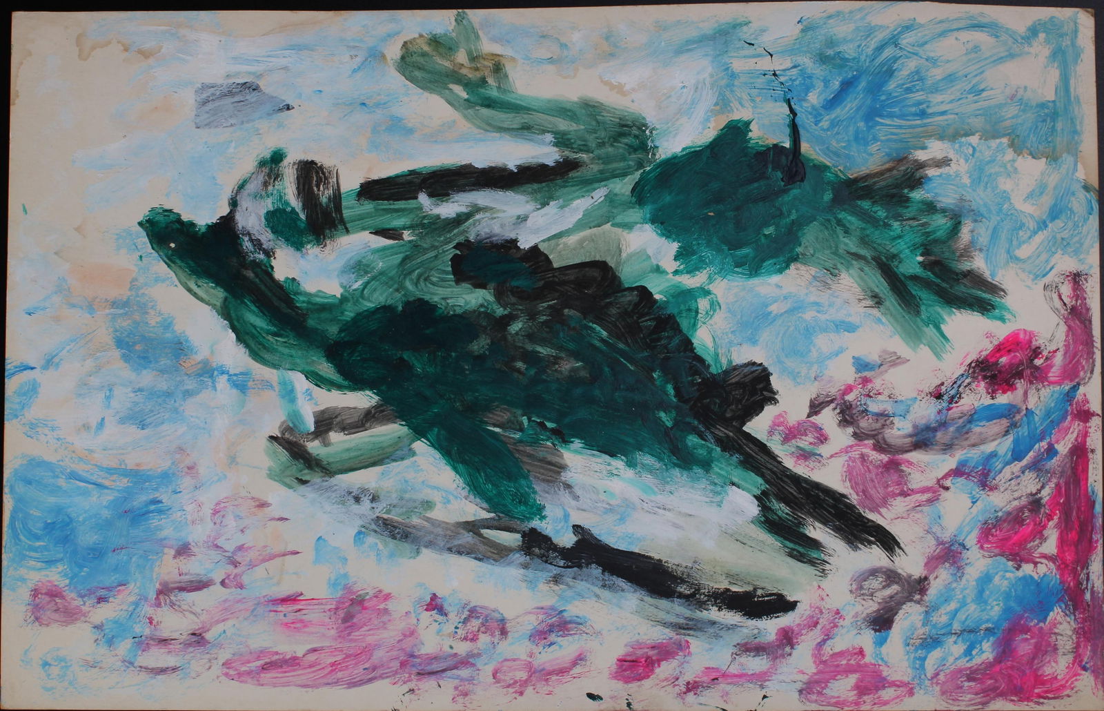 Justin McCarthy (20th C, Pennsylvania) Composition: Justin McCarthy (20th C, Pennsylvania) Composition. Recognized as a prolific Outsider Artist, Justin McCarthy's work is widely recognized andappreciated by collectors of Naive, Art Brut and Outsider A