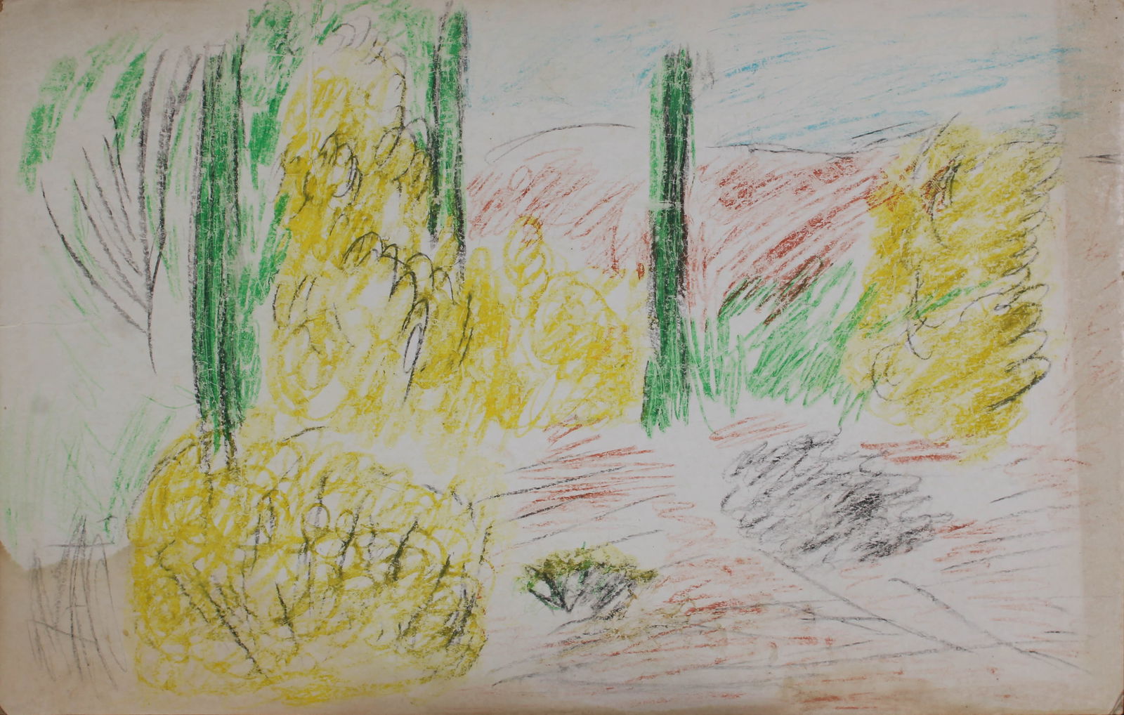 Justin McCarthy (20th C, Pennsylvania) Composition: Justin McCarthy (20th C, Pennsylvania) Composition. Recognized as a prolific Outsider Artist, Justin McCarthy's work is widely recognized andappreciated by collectors of Naive, Art Brut and Outsider A