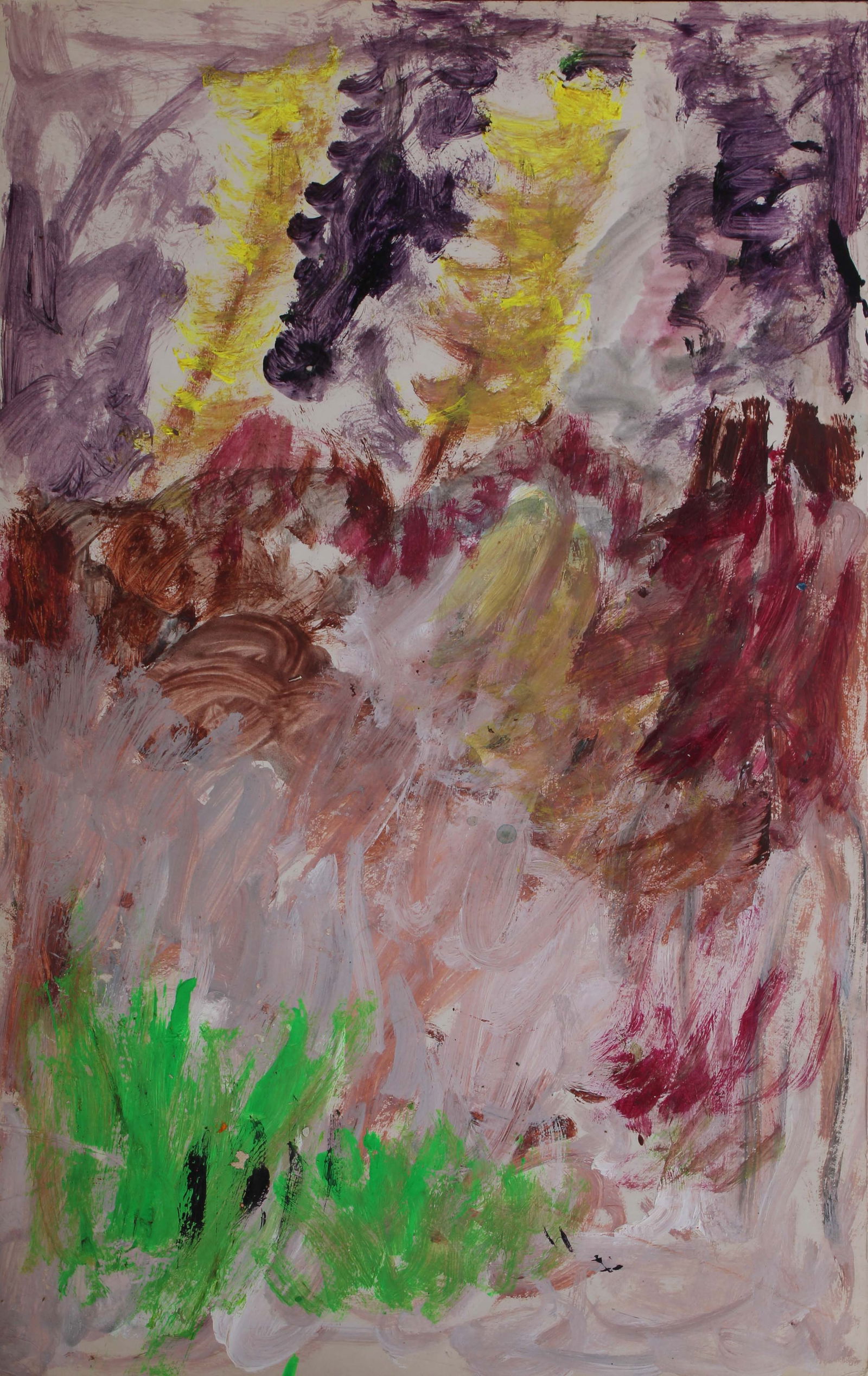 Justin McCarthy (20th C, Pennsylvania) Landscape: Justin McCarthy (20th C, Pennsylvania) Composition, landscape, flora Recognized as a prolific Outsider Artist, Justin McCarthy's work is widely recognized andappreciated. Provenance: From the collecti