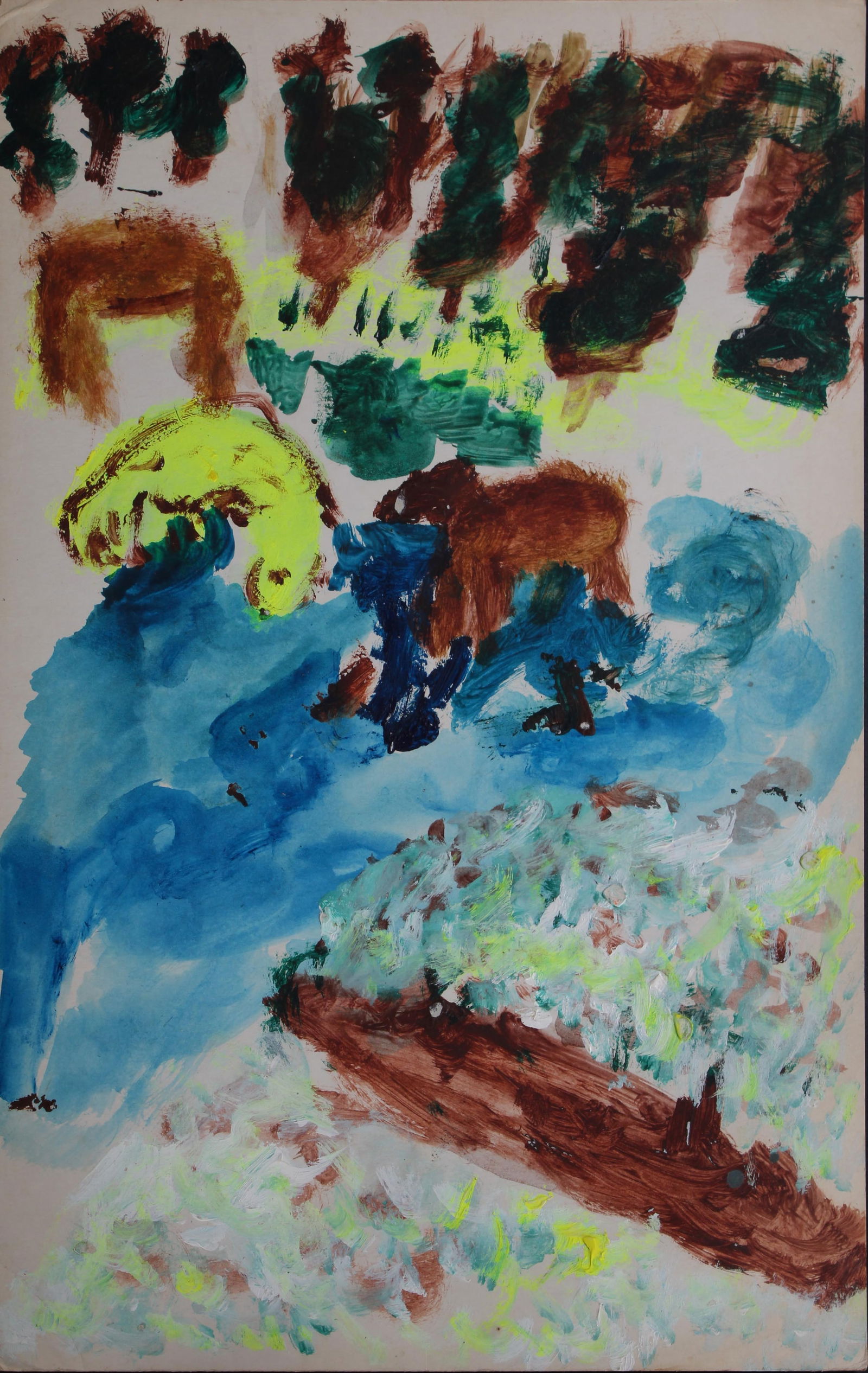 Justin McCarthy (20th C, Pennsylvania) Composition: Justin McCarthy (20th C, Pennsylvania) Composition. Recognized as a prolific Outsider Artist, Justin McCarthy's work is widely recognized andappreciated by collectors of Naive, Art Brut and Outsider A