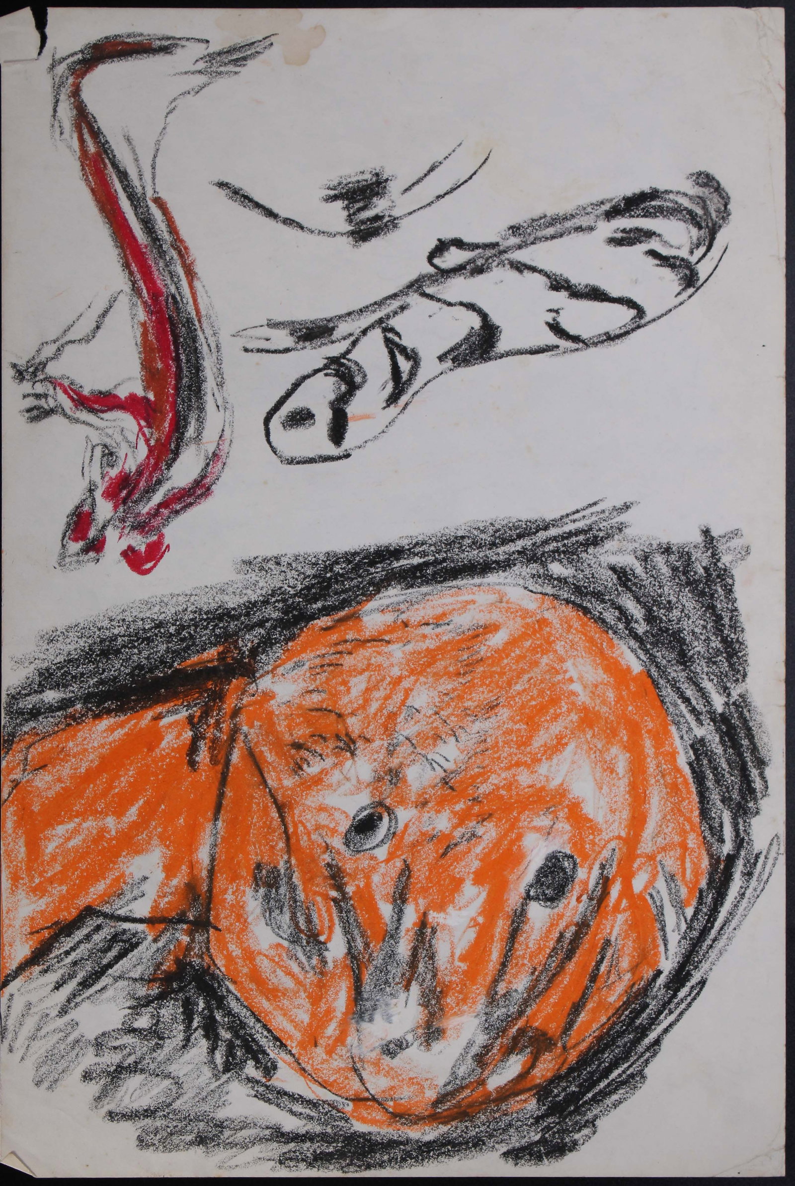 Justin McCarthy (20th C, Pennsylvania) Composition: Justin McCarthy (20th C, Pennsylvania) Composition. Recognized as a prolific Outsider Artist, Justin McCarthy's work is widely recognized andappreciated by collectors of Naive, Art Brut and Outsider A