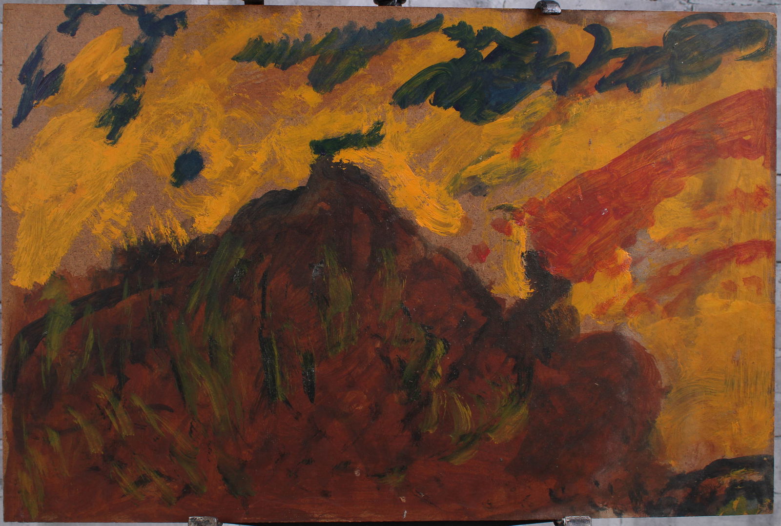 Justin McCarthy (20th C, Pennsylvania) Composition: Justin McCarthy (20th C, Pennsylvania) Composition. Distant Lands. Typical work inspired by television variety shows of the era. Recognized as a prolific Outsider Artist, JustinMcCarthy's work is wide