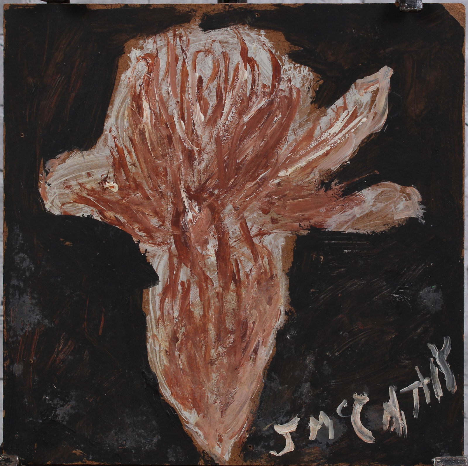 Justin McCarthy (20th C, Pennsylvania) Composition: Justin McCarthy (20th C, Pennsylvania) Composition. Recognized as a prolific Outsider Artist, Justin McCarthy's work is widely recognized andappreciated by collectors of Naive, Art Brut and Outsider A