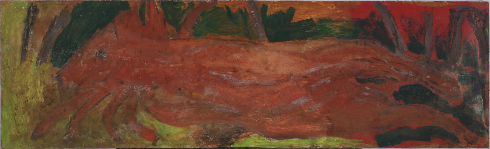 Justin McCarthy (20th C, Pennsylvania) Composition: Justin McCarthy (20th C, Pennsylvania) Composition. Animal Kingdom. Typical work inspired by television variety shows of the era. Recognized as a prolific Outsider Artist, JustinMcCarthy's work is wid