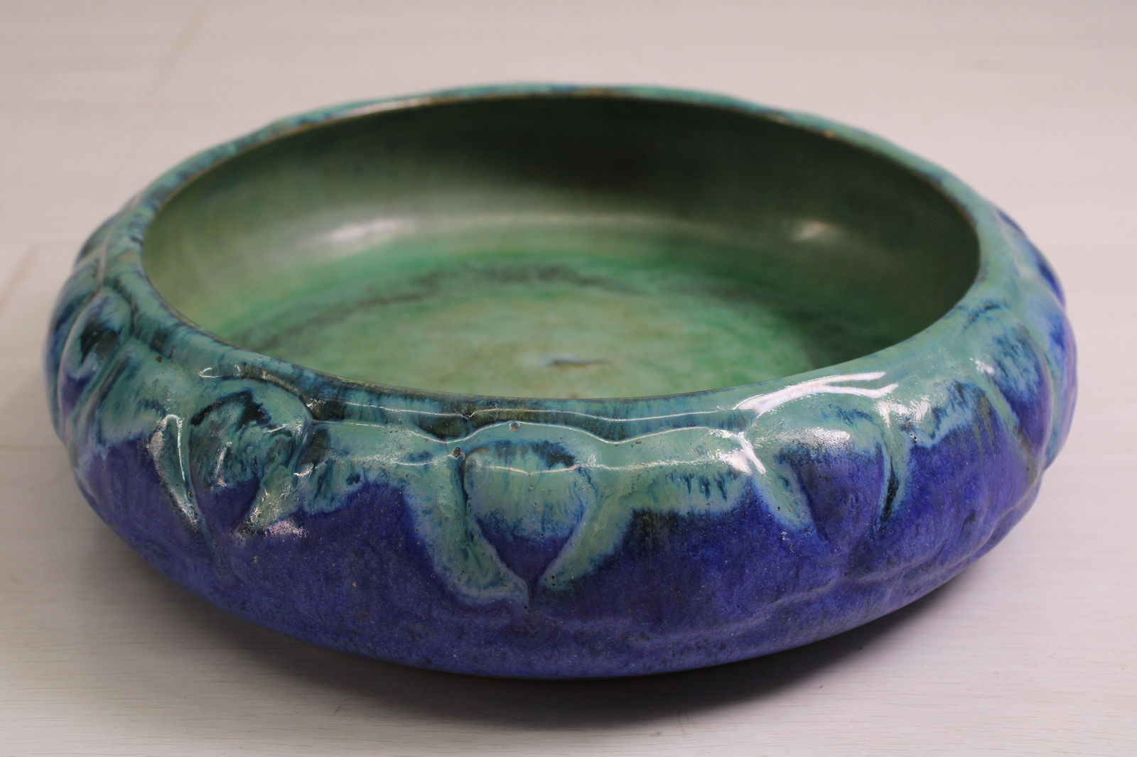 Fulper Pottery Centerpice Bowl, 11 in. Diameter (1 of 5)