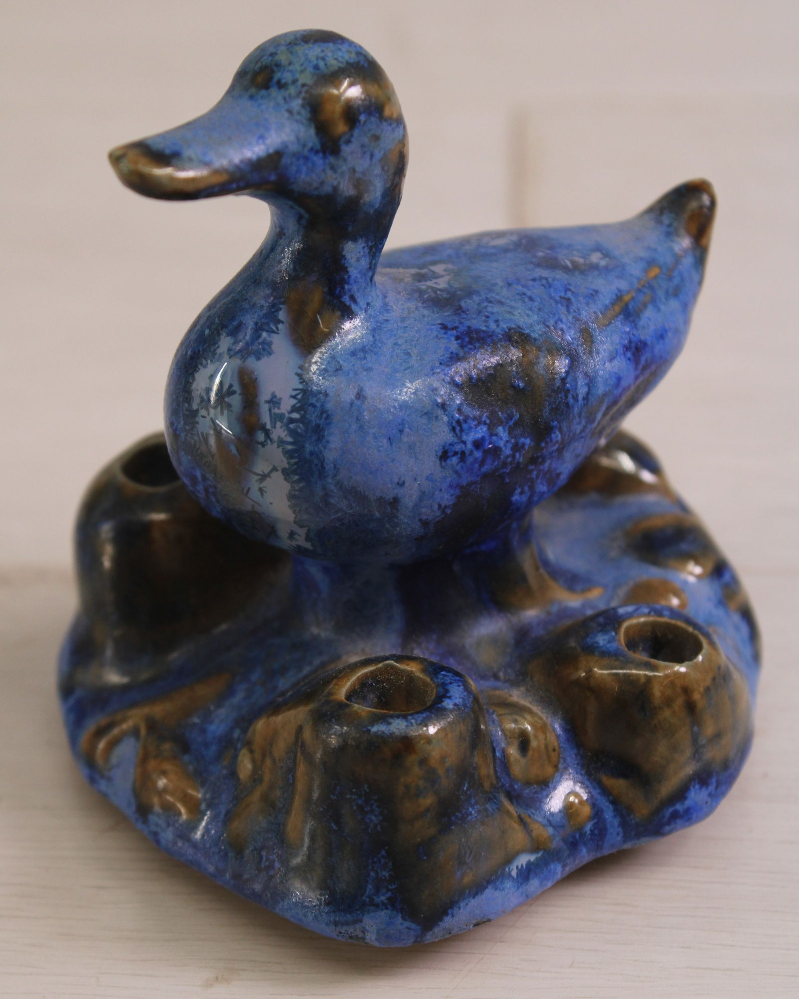 Fulper Pottery Duck Form Flower Frog (1 of 8)
