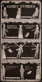 Edward Gorey, 1984 Museum Poster, Gorey Stories