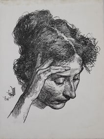 Richard Winckel Portrait Etching