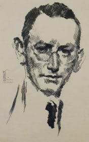 Richard Winckel Portrait Etching