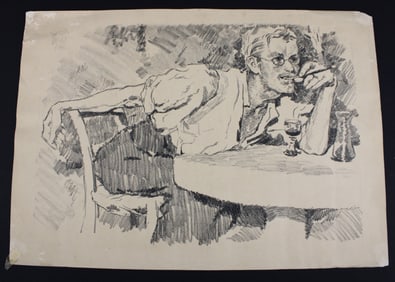 Richard Winckel- Etching Rem. James Joyce
