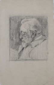 Pencil Portrait Sketch, Unsigned Winckel