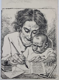 Signed Richard Winckel Etching