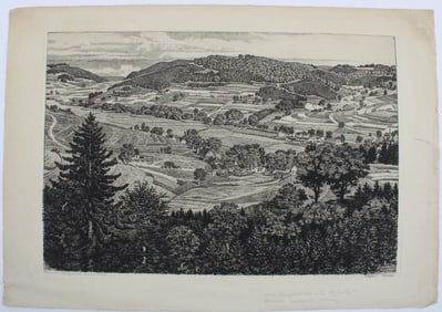 Landscape Print, 1928, Richard Winckel
